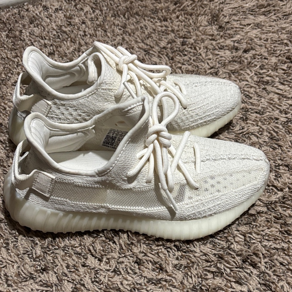 Yeezy Cream Knit Sneakers